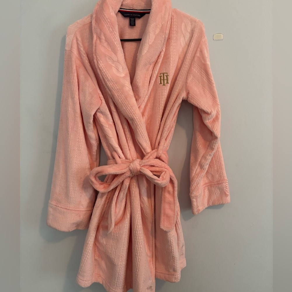 Tommy Hilfiger Soft Pink Plush Robe